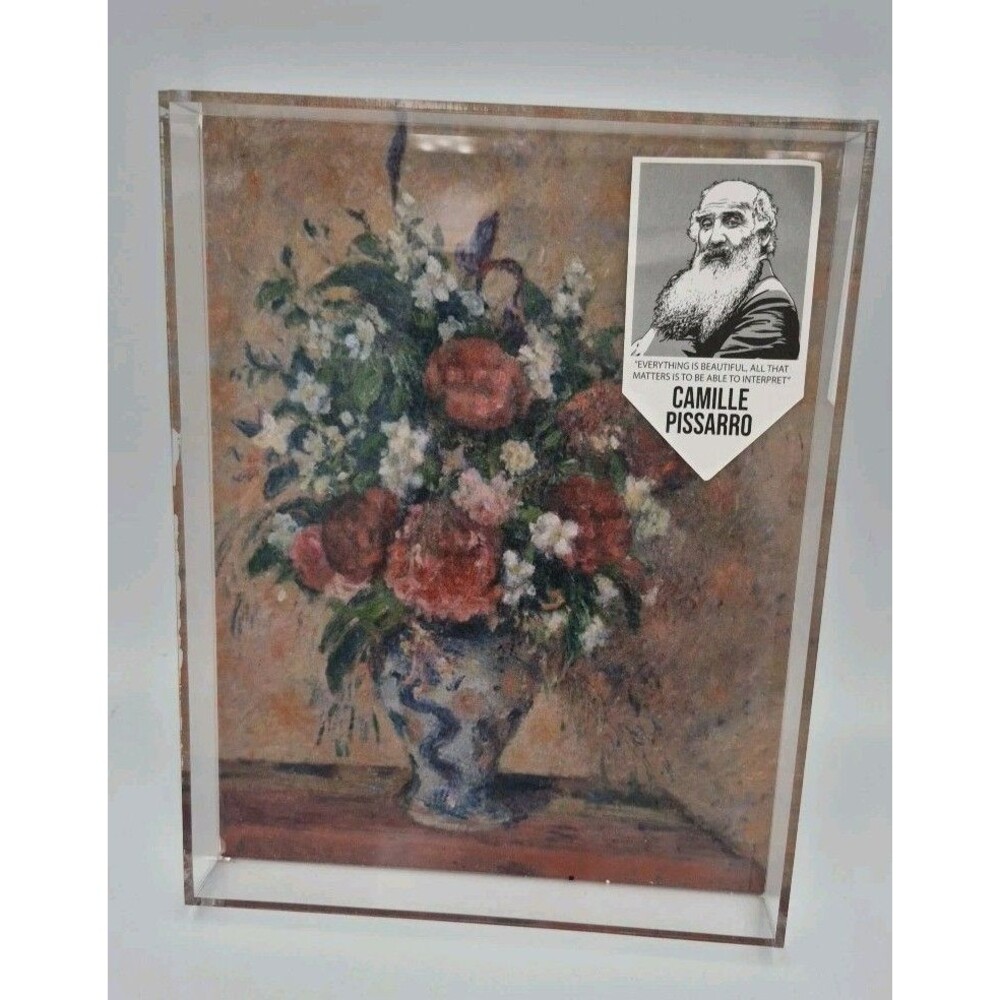 Camille Pissarro A Bouquet of Flowers in a Chinese Vase Acrylic Trinket Tray New